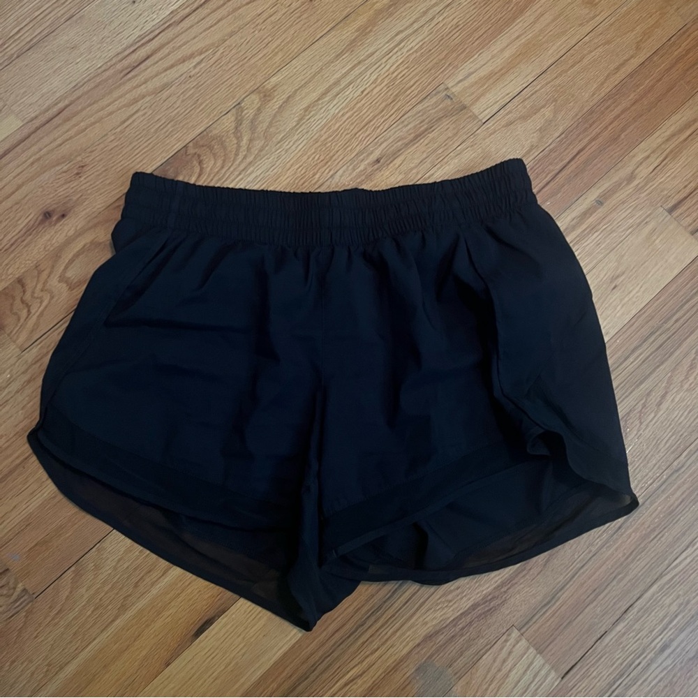 Athleta Mesh Racer 4”Women's Shorts - Black - Picture 3 of 11